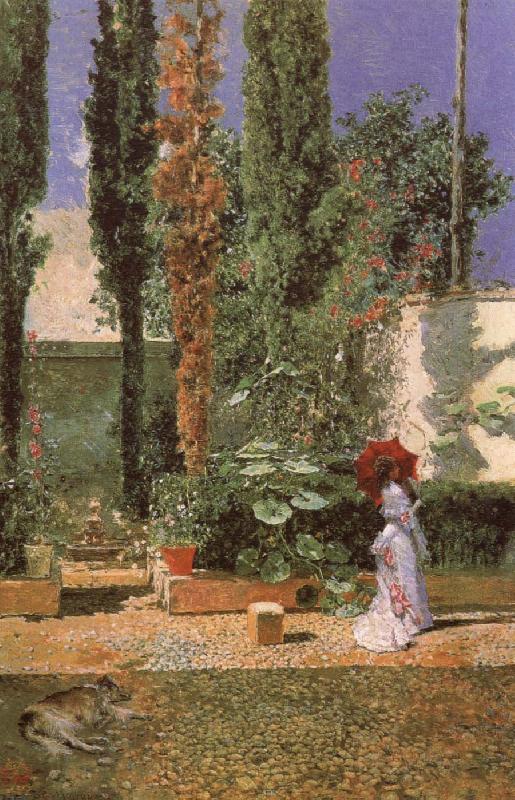 Mariano Fortuny y Marsal Fortuny-s Garden Spain oil painting art
